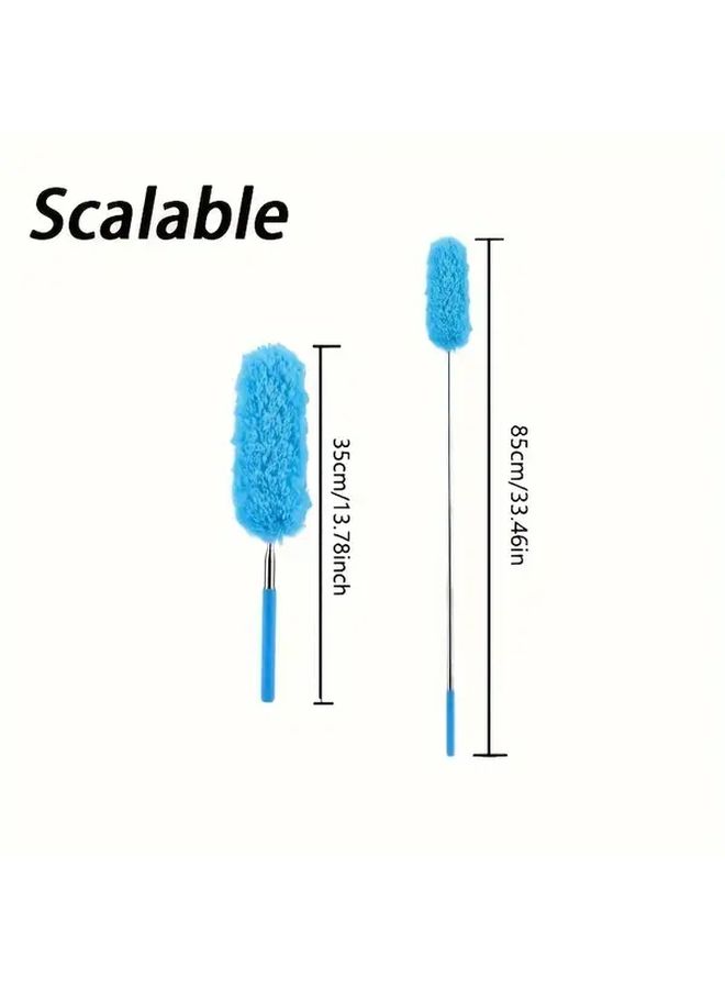 Blue Ultra Fine Fiber Extendable Duster With Washable Reusable Bags - Image 4