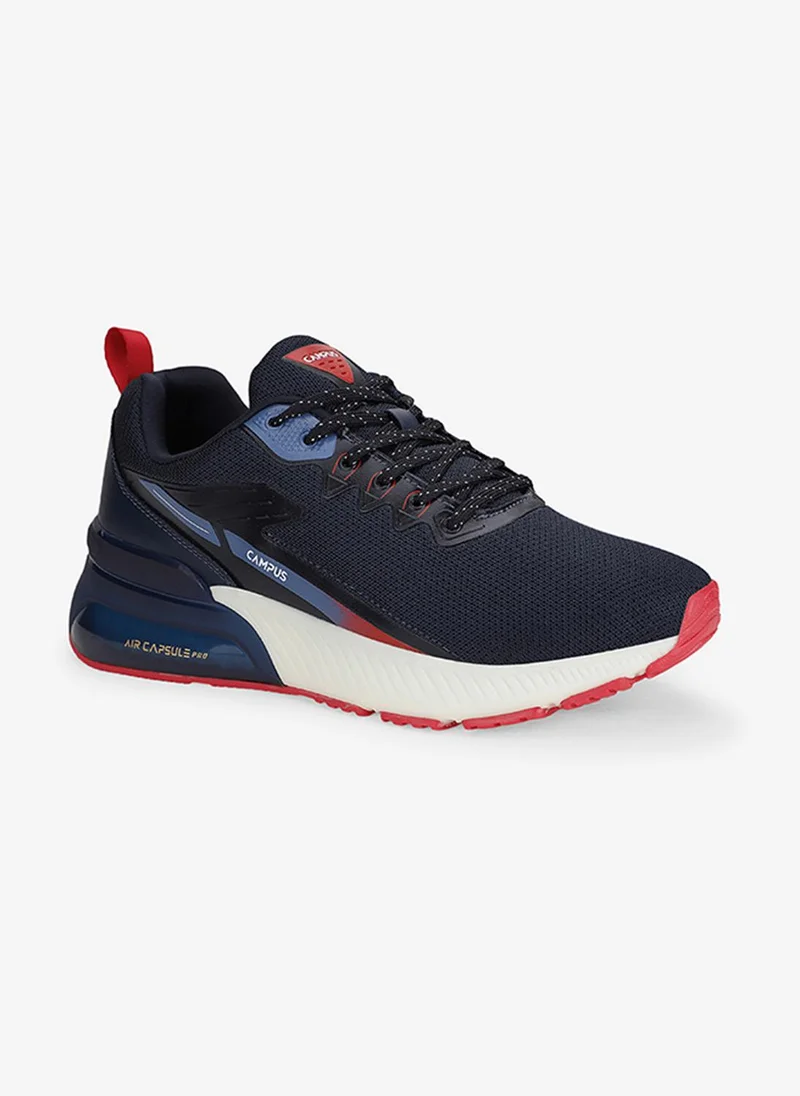كامبس Men Promote Memory Foam Lace-Up Running Shoes-Navy