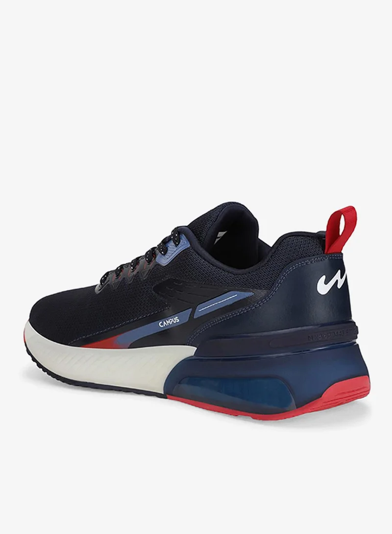CAMPUS Men Promote Memory Foam Lace-Up Running Shoes-Navy