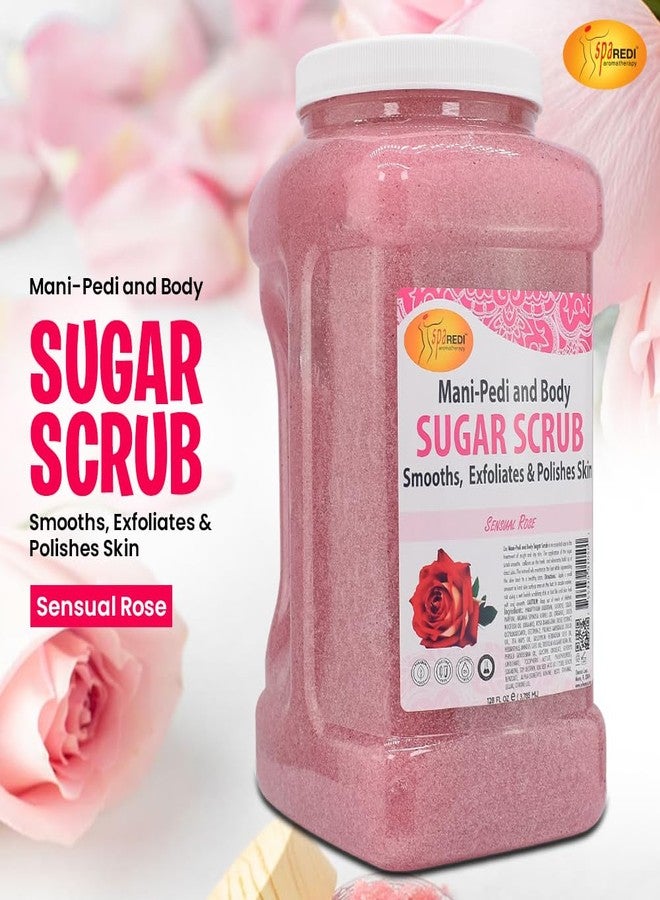 SPA REDI - Sugar Body Scrub,Sensual Rose, 128 Oz - Exfoliating, Moisturizing, Hydrating and Nourishing, Glow, Polish, Smooth and Fresh Skin - Body Exfoliator - Image 2