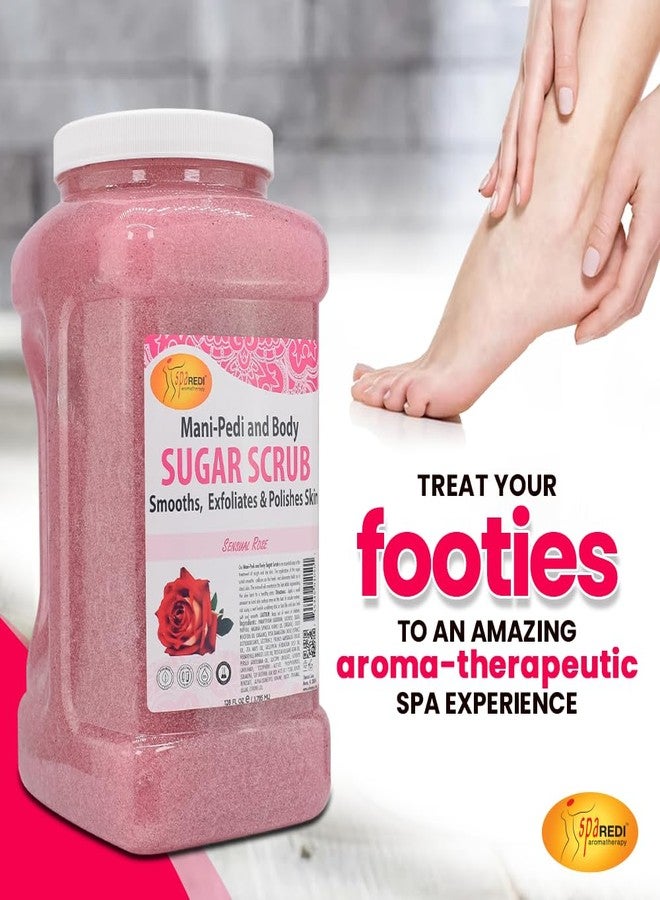 SPA REDI - Sugar Body Scrub,Sensual Rose, 128 Oz - Exfoliating, Moisturizing, Hydrating and Nourishing, Glow, Polish, Smooth and Fresh Skin - Body Exfoliator - Image 4