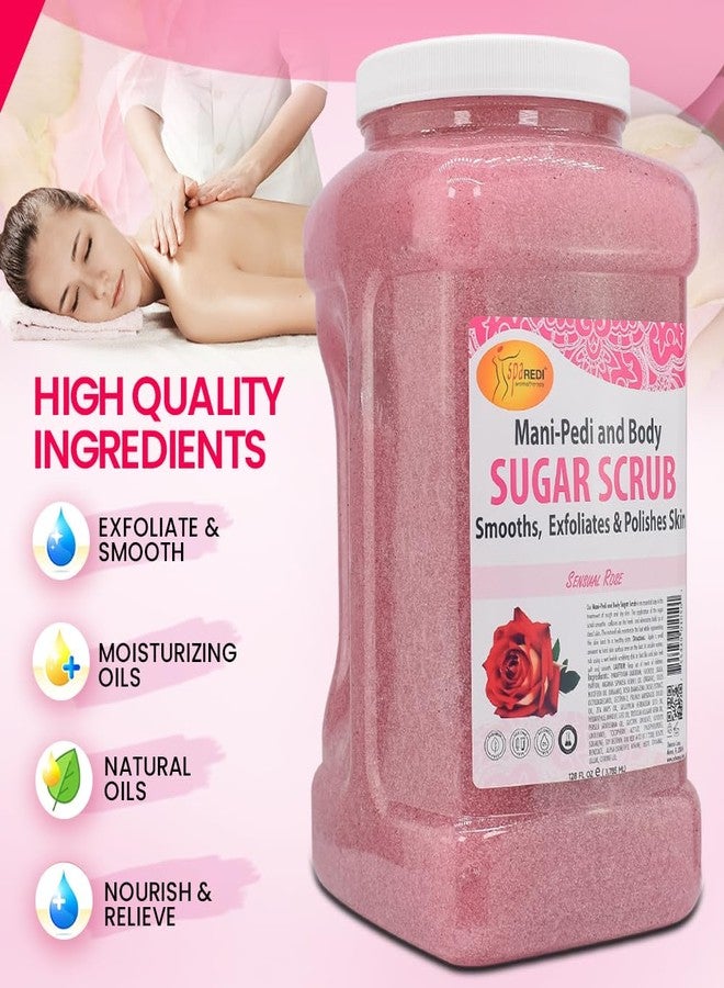 SPA REDI - Sugar Body Scrub,Sensual Rose, 128 Oz - Exfoliating, Moisturizing, Hydrating and Nourishing, Glow, Polish, Smooth and Fresh Skin - Body Exfoliator - Image 5