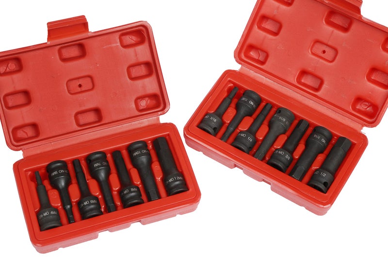3/8" DR HEX ALLEN DRIVER IMPACT SOCKET SET + FREE SET!