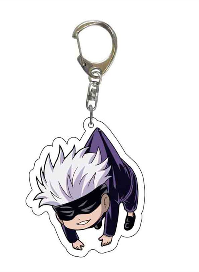 الإملائي عودة سلسلة المفاتيح الاكريليك الكرتون الرسوم المتحركة قلادة