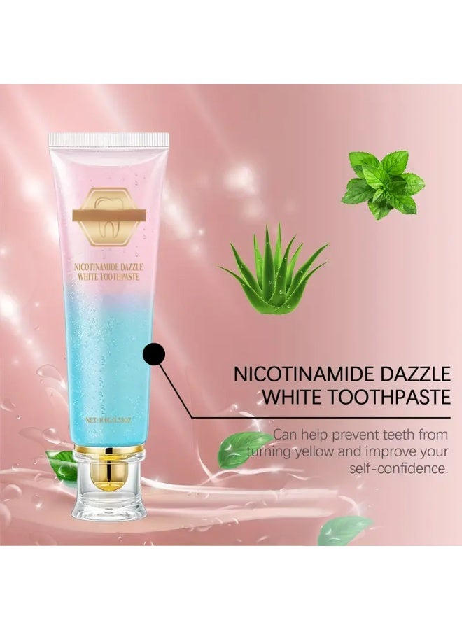 DubaiGallery Niacinamide Dazzle White Toothpaste, Fresh Breath Niacinamide, Bodyaccel Toothpaste, Body Accel Niacinamide Whitening Toothpaste 100g - Image 3