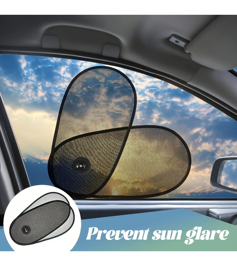 Black Adjustable Car Sun Shade Retractable Rotating Heat Insulation UV Protection Anti Glare Visor for All Vehicles Interior Cooling Accessory - Image 4