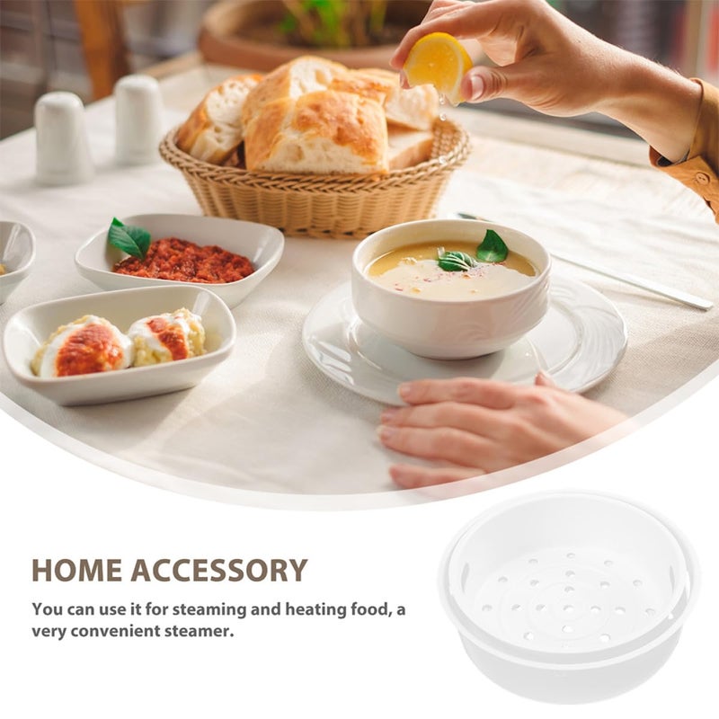 3L Plastic Vegetable Steamer Basket With Handle For Rice Cooker Dim Sum Cooking - Image 4