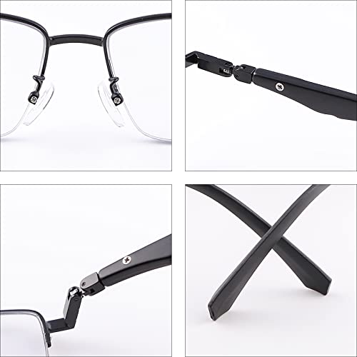 PEEPAI Progressive Photochromic Multifocus Reading Glasses Spring Hinge UV400 Protection Sun Readers Computer Anti Eyestrain Blue Light Transition Eyeglasses for Men Women 1.5 - Image 5