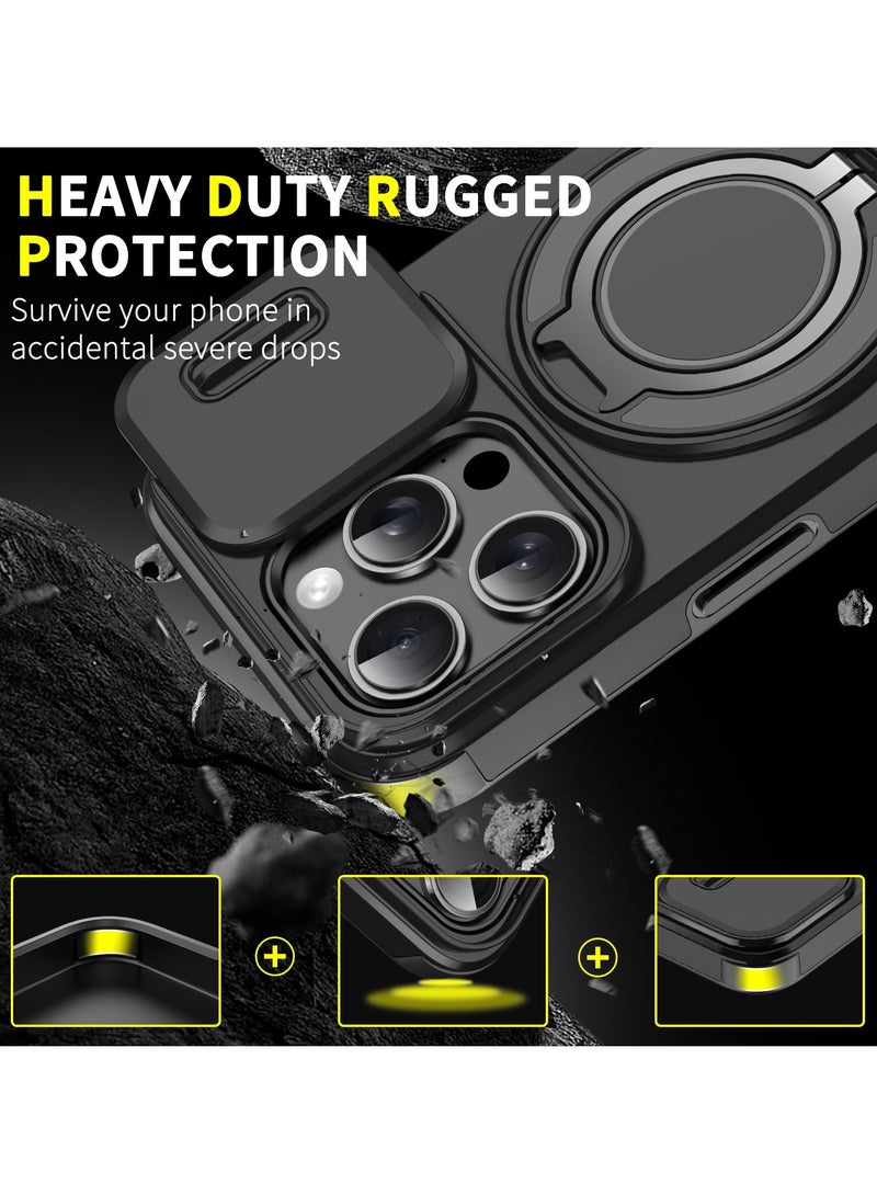 general Suitable for iPhone16/16Plus mobile phone case, sliding window bracket anti-drop protective case - Image 2