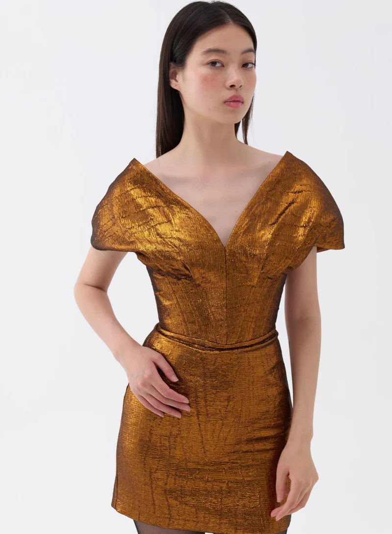 نوكتورن Metallic Party Dress