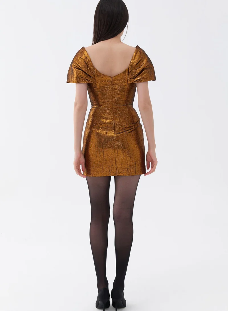 نوكتورن Metallic Party Dress