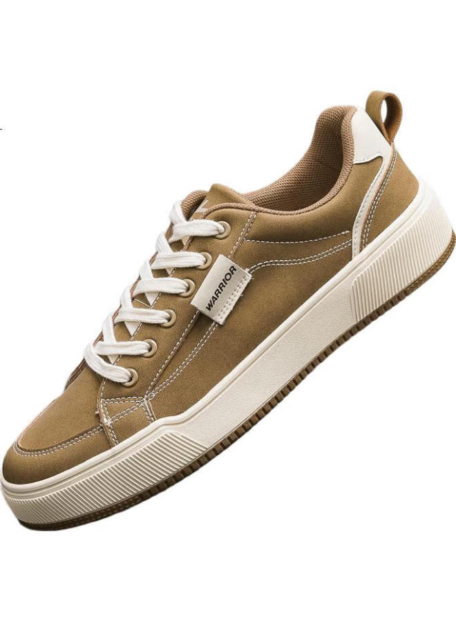 Pull Back Warrior Official Men'S Canvas Shoes New Casual Men'S Shoes Brown Size 39 - Image 1