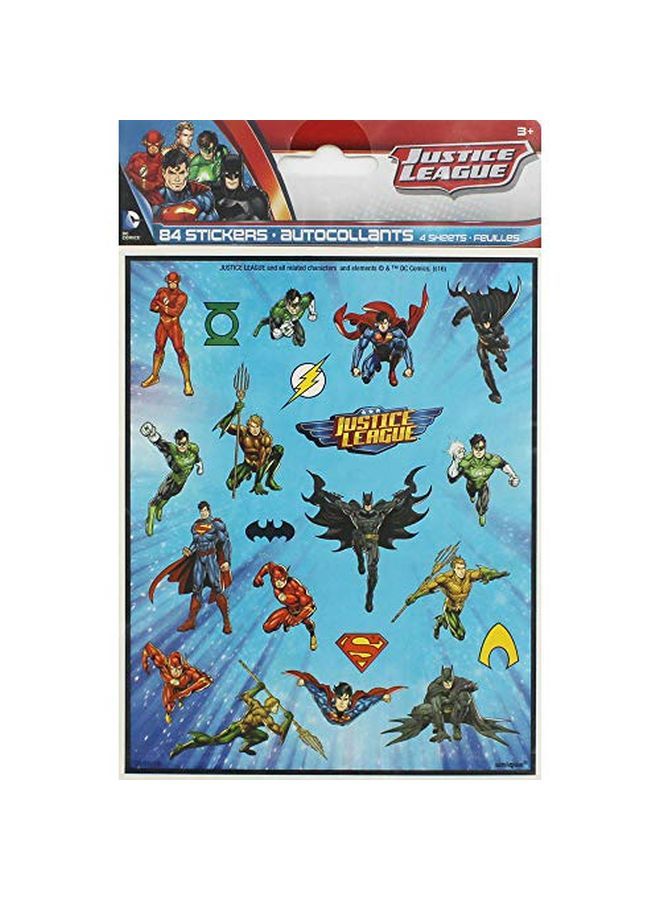Unique Justice League Sticker Sheets 4Ct - Image 5