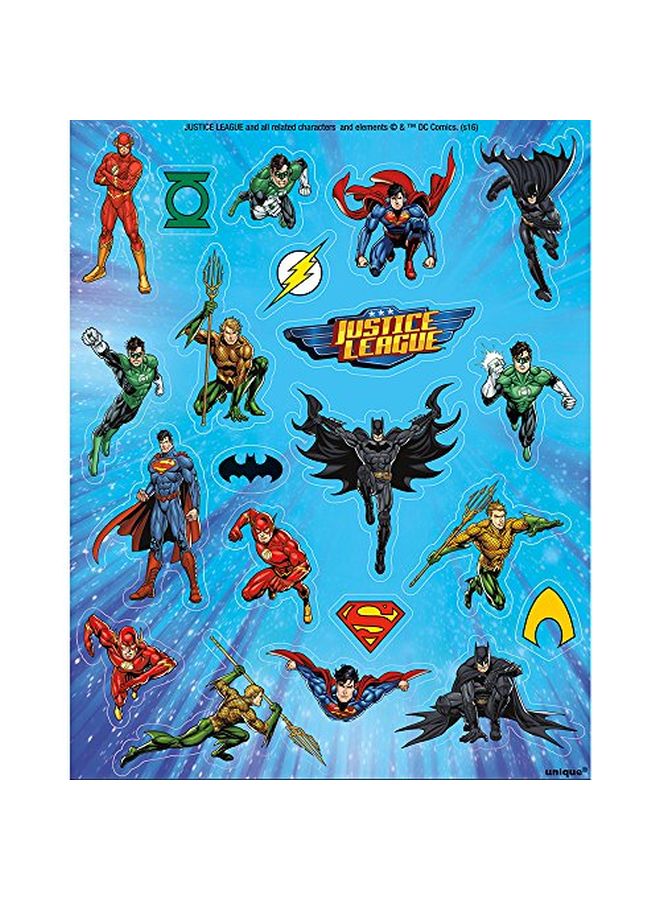 Unique Justice League Sticker Sheets 4Ct - Image 4