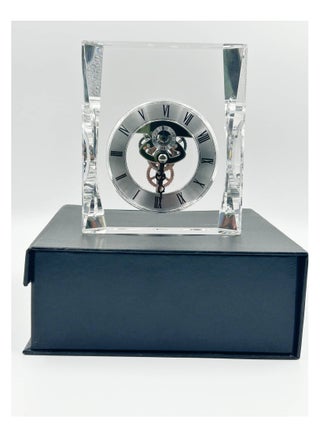 Transparent Mechanical Clock Crystal-Personalized Shelf Timepiece-Table clock- Service Award, Business Promotion and Wedding Present (Crystal Clock Square Shape(HD-67) - pzsku/ZC5C037A142102DFCFD4AZ/45/_/1709640834/692cf38d-426a-4316-895a-88269e1141b0