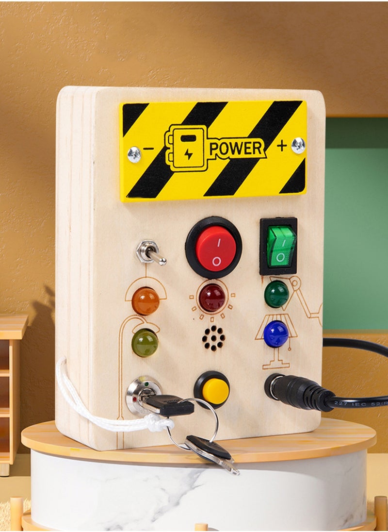Children's Simulation Switch Socket LED Circuit Board Early Education Simulation Key Unlocking Educational Toy  - Image 5