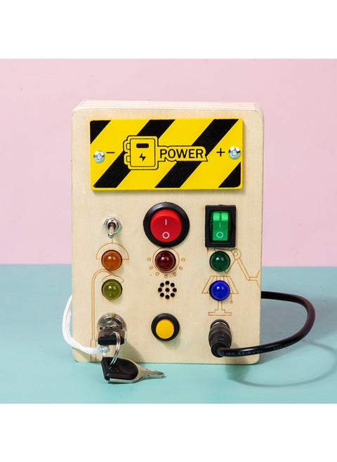 Children's Simulation Switch Socket LED Circuit Board Early Education Simulation Key Unlocking Educational Toy