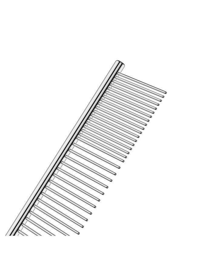 Andis 68545 Stainless-Steel Comb for Knots, Mats & Loose Hair Removal - Effective Dematting Tool Comfortable, Lightweight, Portable & Safe for Dogs, Cats & Pets - Silver, 10-Inch - Image 4