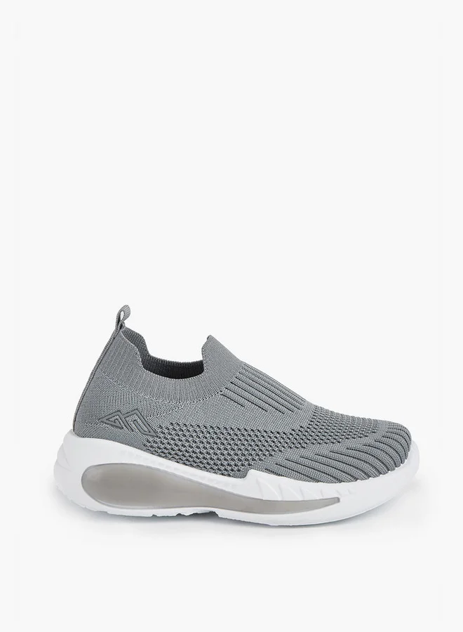 Oaklan by Shoexpress Textured Slip-On Sports Shoes with Pull Tab