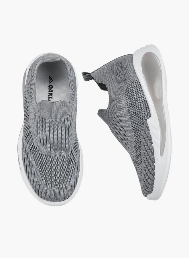 Oaklan by Shoexpress Textured Slip-On Sports Shoes with Pull Tab