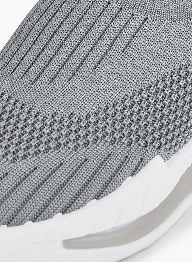 Oaklan by Shoexpress Textured Slip-On Sports Shoes with Pull Tab
