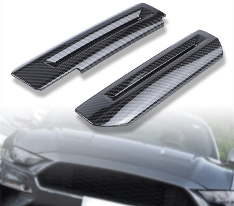 KDFUHRUI Inner Door Handle Cover Trim for Ford Mustang 20152023 Black Carbon Fiber Interior Accessories
