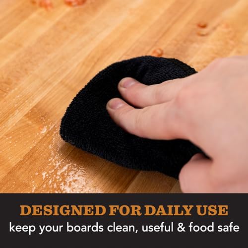 CLARK'S Natural Cutting Board Spray Cleaner, with Microfiber Cloth, for Wood Countertop – Pure Ingredients Filtered Water, Distilled Vinegar, Castile Soap, Lemon & Orange Citrus Oil Extracts, 12oz - Image 5