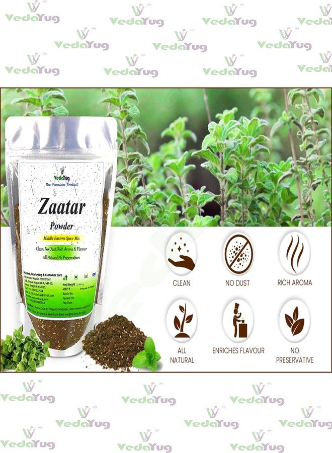 VY VedaYug Zaatar Powder | Middle Eastern Zatar Powder | Mediterranean Spice, 200g|Lebanese Zataar Seasoning for Shawarma Masala - Image 2