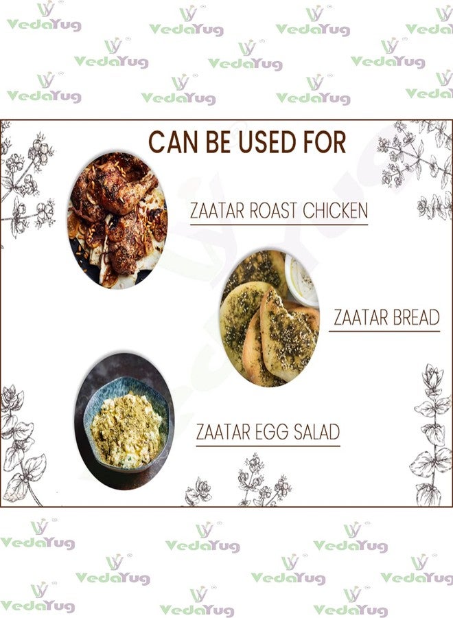 VY VedaYug Zaatar Powder | Middle Eastern Zatar Powder | Mediterranean Spice, 200g|Lebanese Zataar Seasoning for Shawarma Masala - Image 3