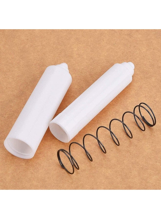 Biella Roll Paper Stick, Roller Toilet Paper Holder, Bathroom Plastic Telescopic Roll Paper Stick, Plastic Spring Type Toilet Paper Roll, Suitable For Most Toilet Paper Rolls (2 Pieces Of White)  - Image 4