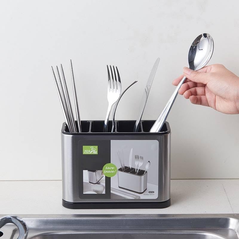 Kitchen Sink Utensil Holder Practical Drying Rack Spoon Fork Knife Organizer C - Image 2