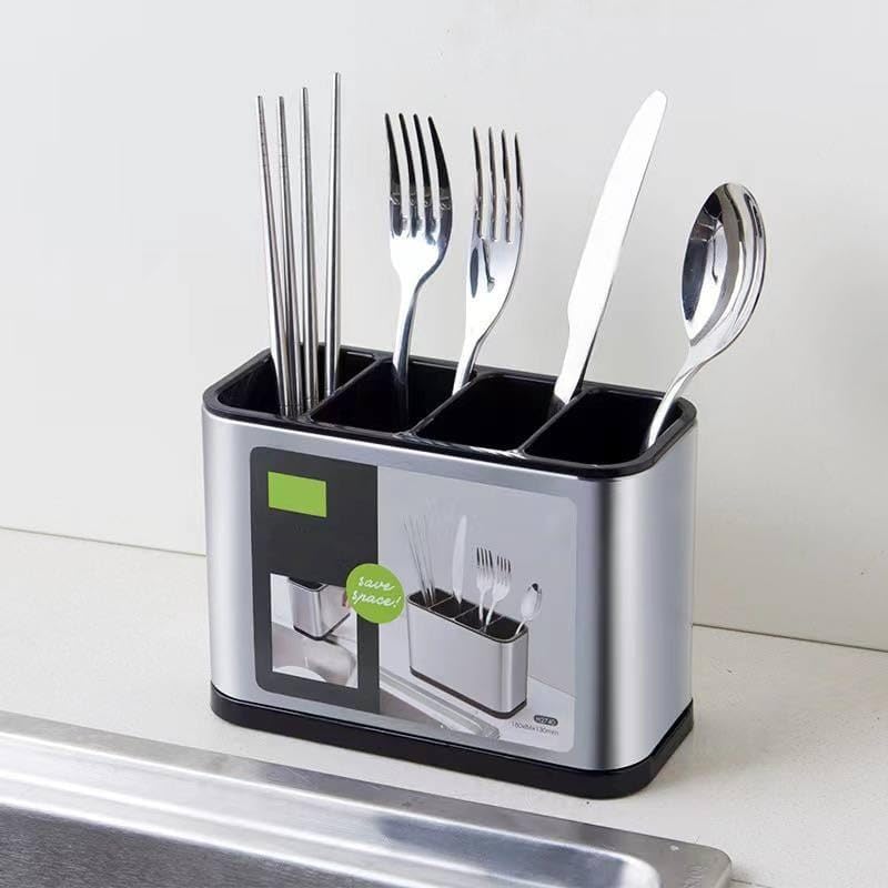 Kitchen Sink Utensil Holder Practical Drying Rack Spoon Fork Knife Organizer C - Image 1