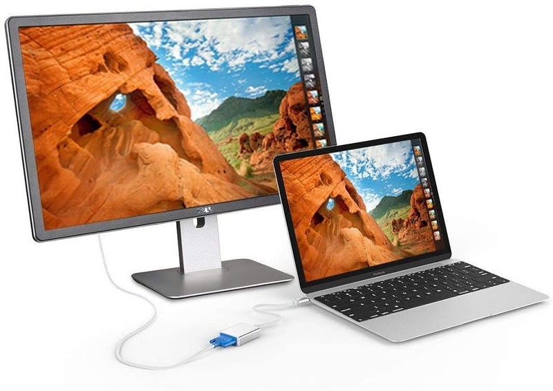 Piplus Pi+® (®) USB-C to VGA Adapter, USB 3.1 Type C to VGA Converter Compatible with MacBook Pro, New MacBook, MacBook Air 2018, Dell XPS 13/15, Surface Book 2 - Image 3