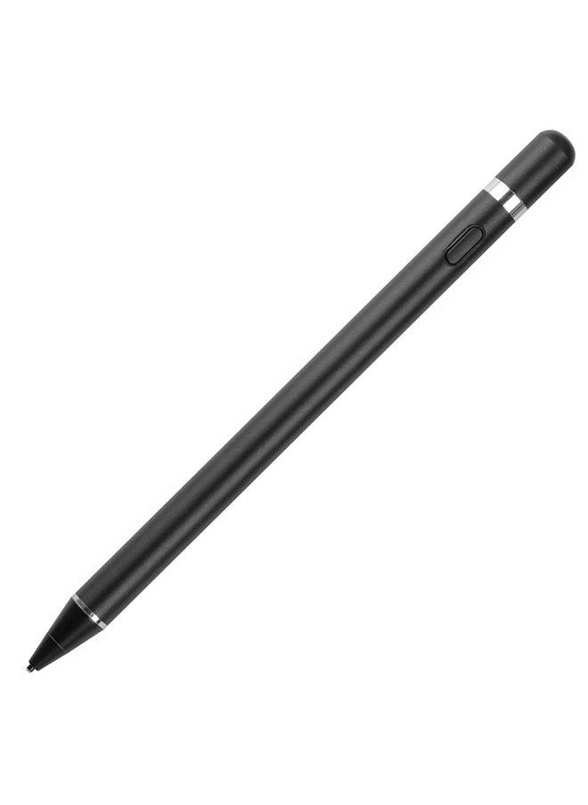 Generic - Universal Stylus Pen Elastic Pure Copper Tip Auto Power Off Compatible with iOS/Android/Windows Capacitive Touchscreens, Black - Image 1