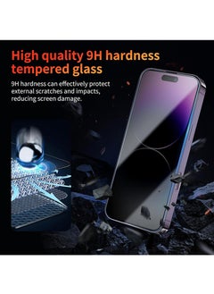 SNBFA 3 PCS iPhone 16 Plus Privacy Screen Protector,28°Privacy Protector Support Fingerprint Unlock ,9H Tempered Glass Film Easy Installation Anti-Scratch Film  - Image 4
