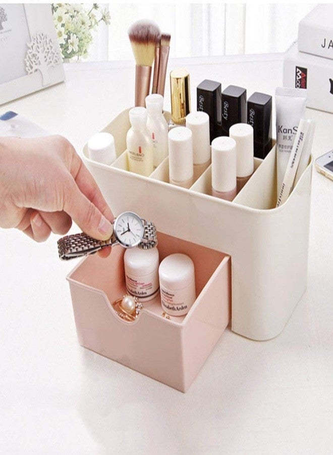 Morbrix Cosmetic Storage Box Multi Functional Desktop Tidy Organizer Holder with Drawer, (Pack of 1) - Image 4