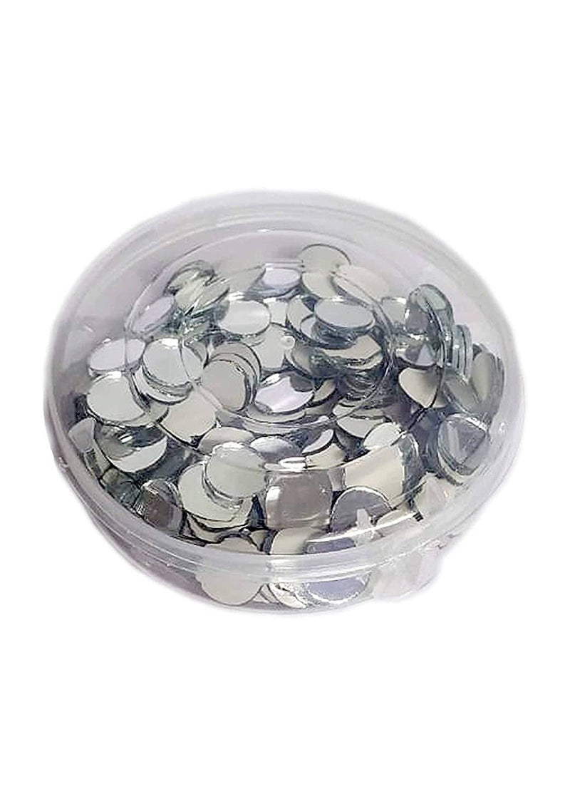 ProKart Mirror for Embroidery Works, Size -15MM, Color-, Shape - Round, Qty-125 Pcs, Art and Craft, Decoration Material - Image 3