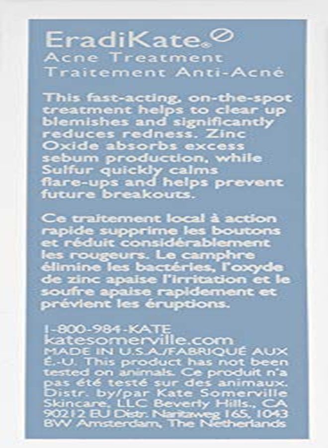 Kate Somerville Eradikate Acne Treatment | Clears Pimples Fast & Prevents Breakouts | Sulfur Spot Treatment | 1 Fl Oz  - Image 3