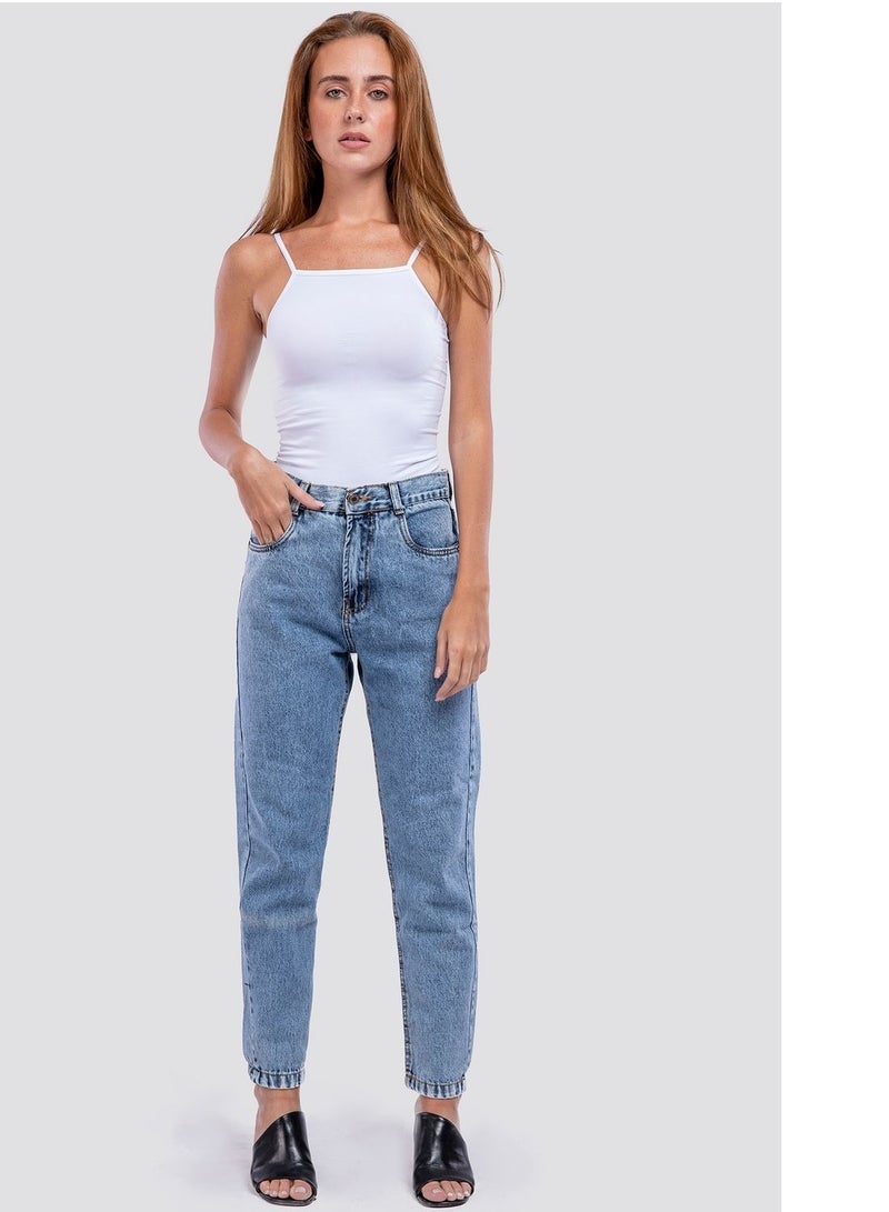 Mesery Mesery Cotton Stretch Plain Spaghetti Top -White  - Image 3