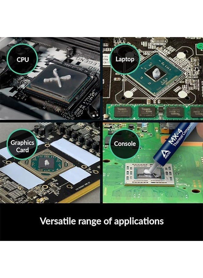 Arctic MX-4 (4g) Thermal Compound, for Computer Cpu, Gpu - Pc, Ps4, Xbox, Heat Conductive Silicon-Based Thermal Pastes, Thermal Compound High Thermal Conductivity, Long Durability, Safe Application, Non-conductive - Image 5