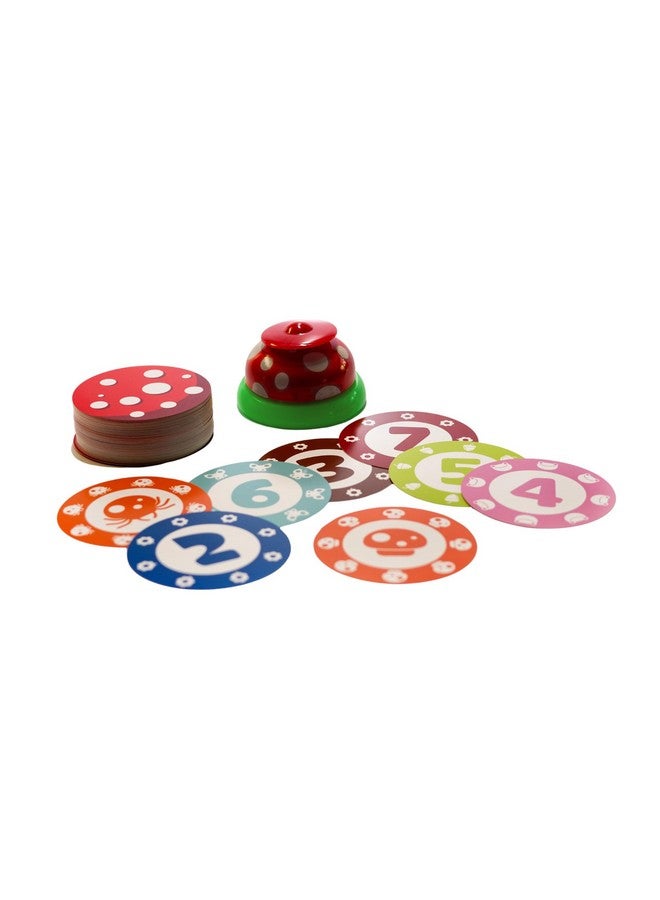 blue orange Ring It Mushroom Edition - Tap A Bell’O Card Game | Speed Matching Fun| Kids, Adults, Family Game Nights, Parties, Gifts, Board Games | for Ages 5+ | by Blue Orange Games  - Image 2