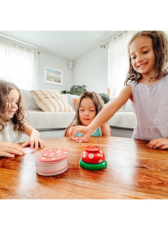 blue orange Ring It Mushroom Edition - Tap A Bell’O Card Game | Speed Matching Fun| Kids, Adults, Family Game Nights, Parties, Gifts, Board Games | for Ages 5+ | by Blue Orange Games  - Image 4