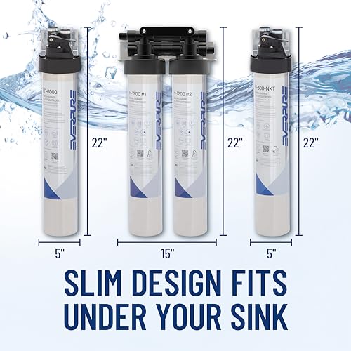 ever pure Pentair Everpure H-300-NXT Quick-Change Filter Cartridge, EV927441, for Use in Everpure H-300-NXT Drinking Water Systems, 300 Gallon Capacity, 0.5 Micron - Image 3