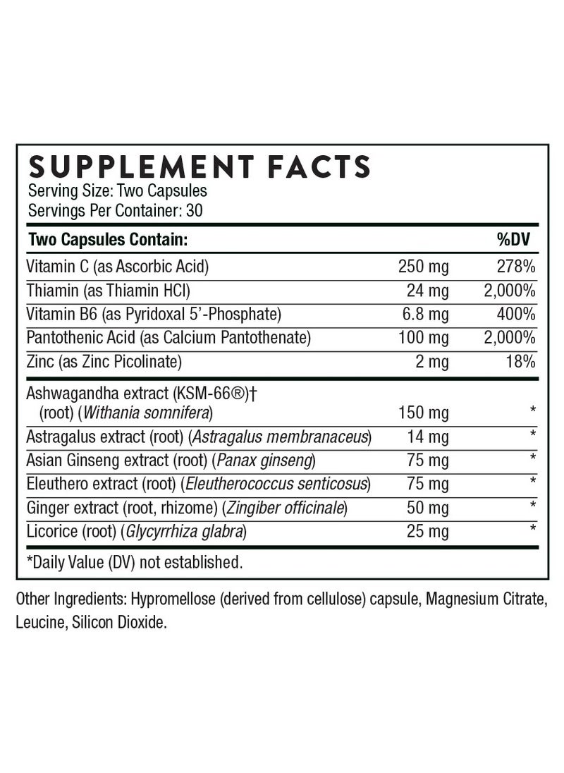 Thorne - Stress Balanace Dietary Supplement 60 Capsules - Image 1