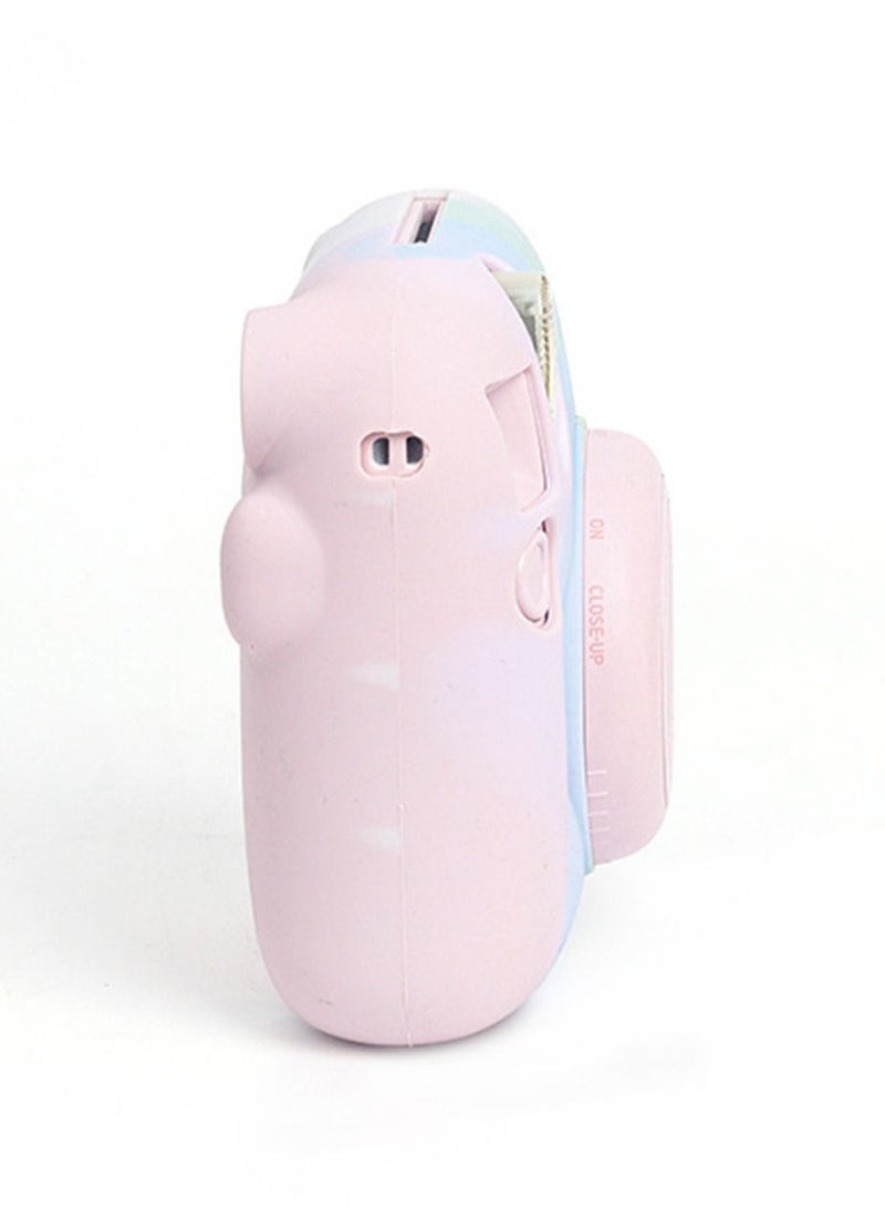 Camera Silicone Protective Case Portable High Elasticity Lightweight Fashionable Durable Cartoon Pattern Camera Protective Shell compatible with Fujifilm Instax Mini 12 Instant Camera  - Image 5