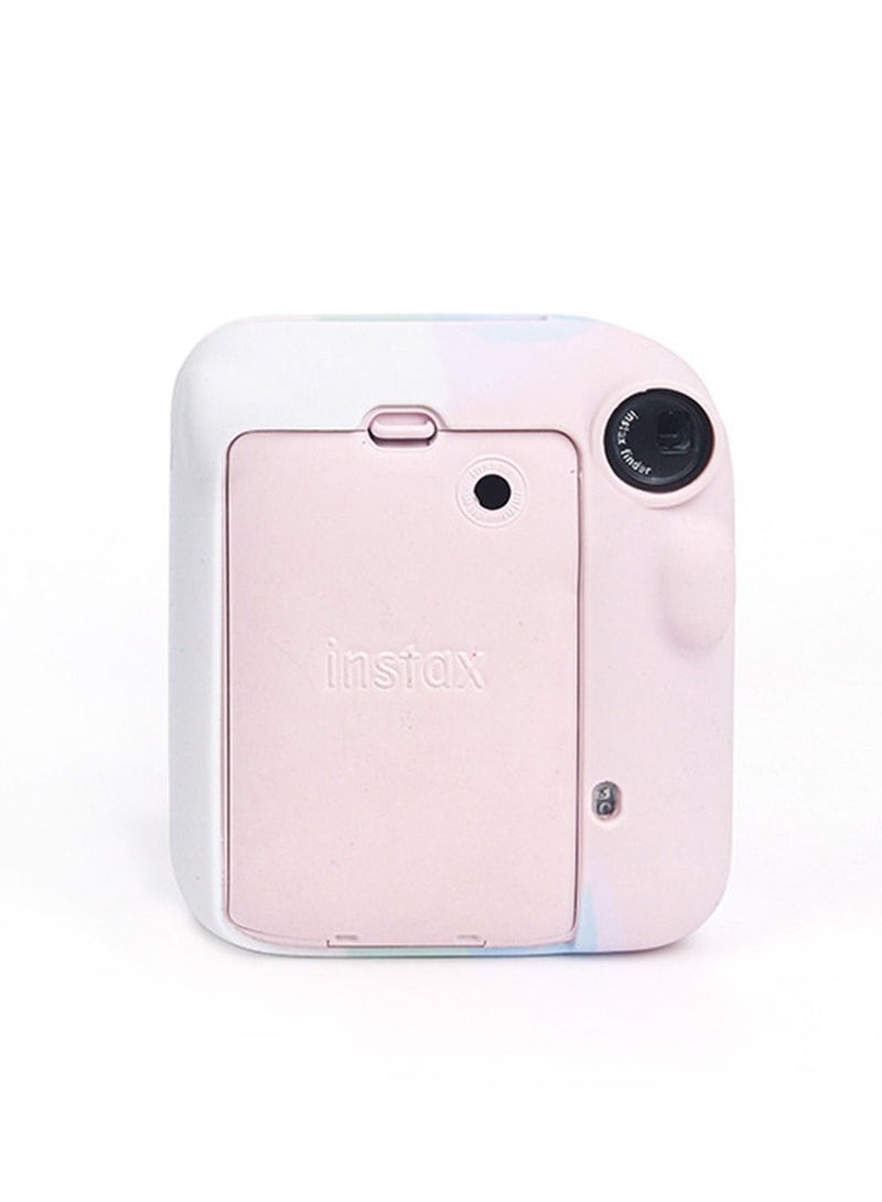 Camera Silicone Protective Case Portable High Elasticity Lightweight Fashionable Durable Cartoon Pattern Camera Protective Shell compatible with Fujifilm Instax Mini 12 Instant Camera  - Image 4