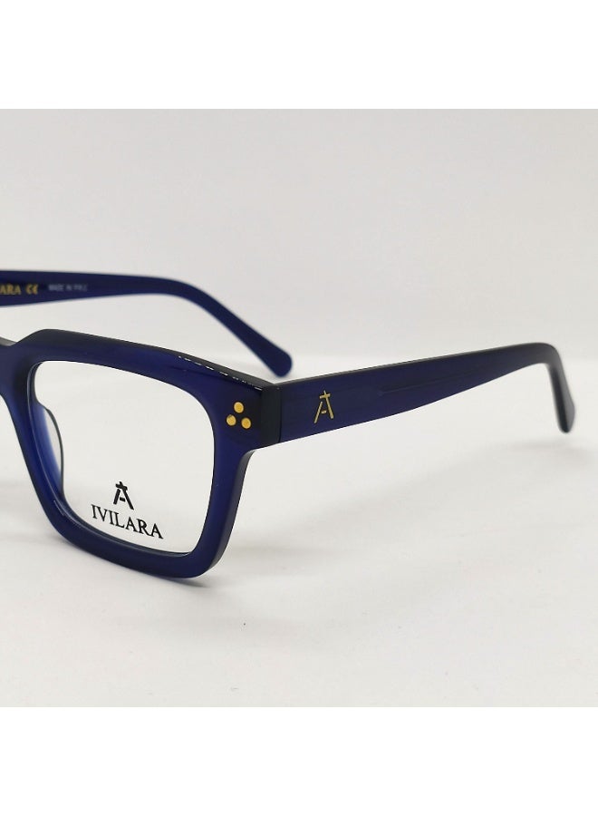 IVILARA QM8827_C6 High-End Acetate Uni-Sex Eyeglasses (Blue) - Image 5