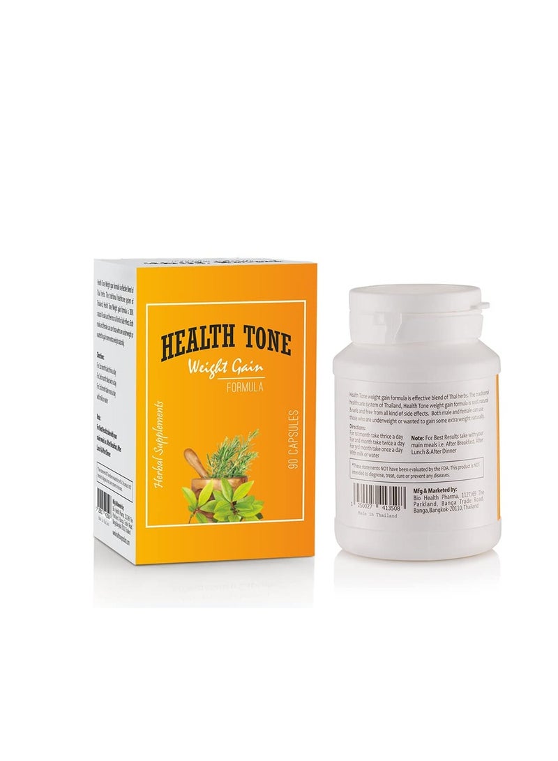Health Tone Weight Gain Capsules - 90 Capsules - Image 2