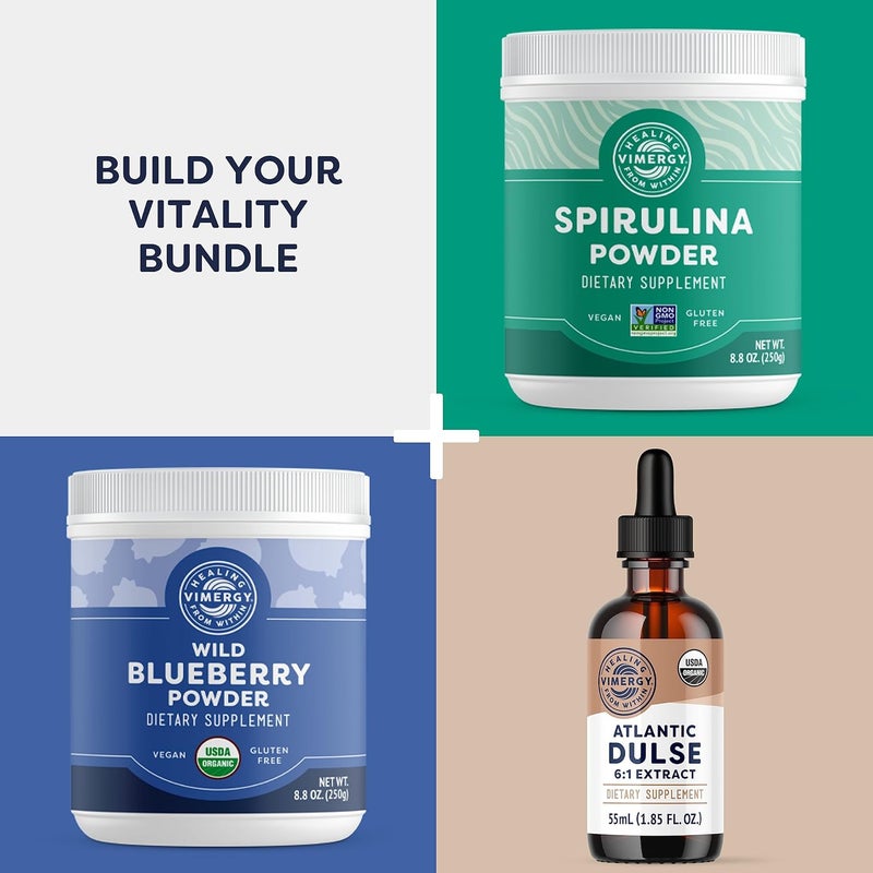 Vimergy مسحوق عصير عشب الشعير من فيمرجي مكمل غذائي 08 جرام لكل حصة 312 حصة تركيبة سوبر فود نظيفة تعزز صحة القلب  عضوي نباتي خالي من الغلوتين حجم عادي 250 جرام - Image 5
