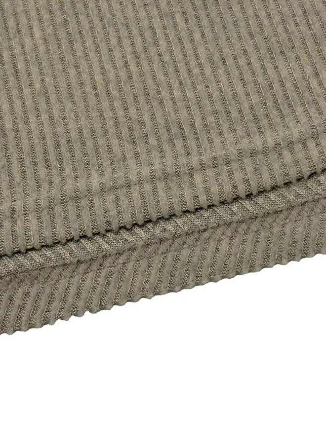 Take Two Women Grey Knit Top with Drape Neck